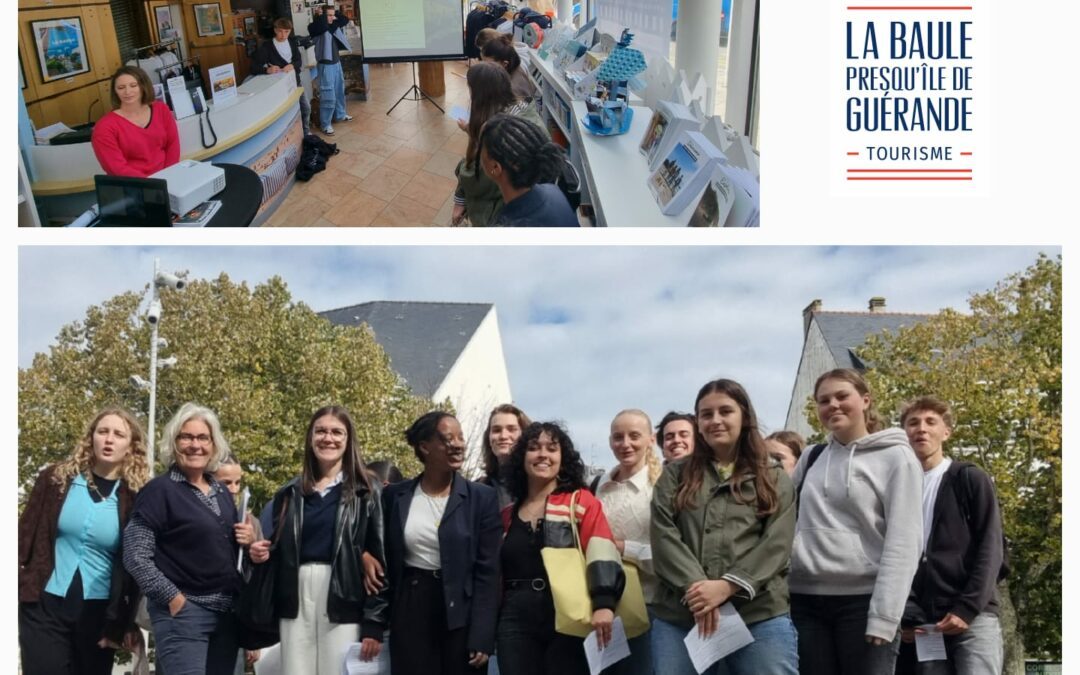 La visite des BTS1 à l’Office de Tourisme Intercommunal La Baule Presqu’île de Guérande